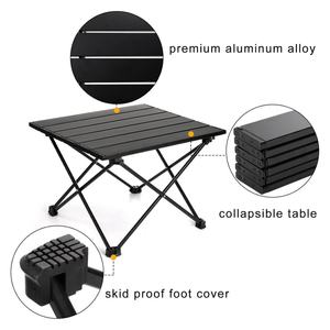 Mesa Auxiliar Portátil Pequeña de Aluminio para Picnic, Senderismo, Cocina al Aire Libre, Viajes en Barco, Campamento - Product Image 3