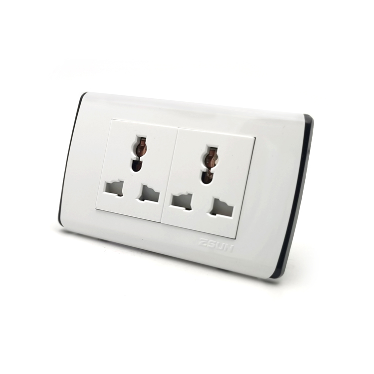 ZSUN V50 Popular Sale Electric Power <strong>Multi</strong> Function Double 3pin <strong>Universal</strong> Wall <strong>Plugs</strong> <strong>Sockets</strong>