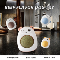 Jouets à mâcher pour chien de grande taille au goût de bœuf, en nylon non toxique, favorisant la santé dentaire, jouet pour chien durable et indestructible pour les chiens agressifs