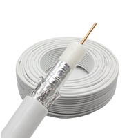 Cables de comunicación de fábrica OEM RG6 RG59 RG11 CCS Cable coaxial Cobre coaxial para cámara CCTV Video con cable de alimentación