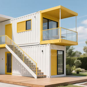 Casa Contenedor <span class=keywords><strong>de</strong></span> Panel Sándwich Transpirable y Creativa, <span class=keywords><strong>de</strong></span> Bloques Metálicos, <span class=keywords><strong>para</strong></span> Tienda <span class=keywords><strong>de</strong></span> Té con Leche, Hogar, Bar, Uso Comercial - Product Image 3