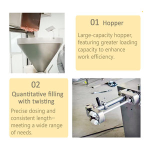Máquina Automática de Llenado de Salchichas al Vacío de Alta Eficiencia, Anti-Oxidación, Sin Vacíos de Aire, para Carne, Granulados, Queso y Salchichas - Product Image 5