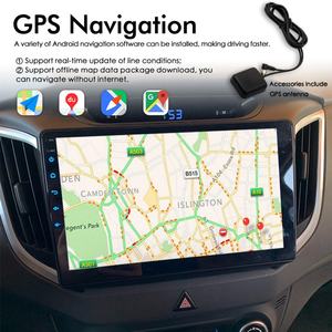 Radio para Auto con Android 13, 8GB+128GB, Control por Voz con IA, GPS, Navegación, Estéreo, Multimedia, Reproductor de Video y CarPlay para Hyundai Creta IX25 2015-2019 - Product Image 3