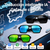 Lunettes de cyclisme intelligentes avec traduction IA, plus de 100 langues, audio HIFI en temps réel, lunettes de vélo