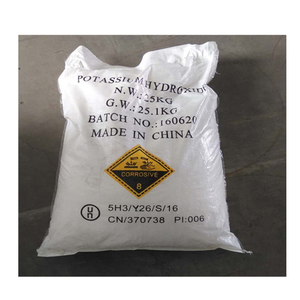 Potasa cáustica de alta pureza 90 95 grado industrial copos de hidróxido de potasio <span class=keywords><strong>Koh</strong></span> 90% precio de fábrica - Product Image 1