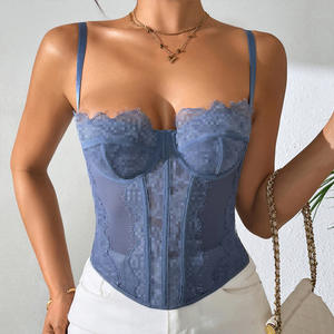 <span class=keywords><strong>Corset</strong></span> Sexy com Renda de Cílios Transparente e Design Justo para Mulheres - Product Image 6