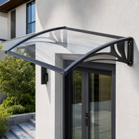 Auvent de protection en polycarbonate massif avec structure en aluminium pour restaurant et abri anti-pluie - Vente en gros
