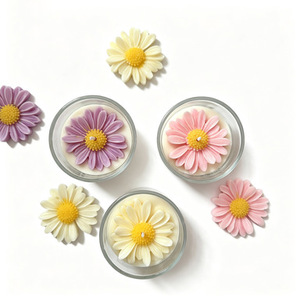 Vela Aromática Artesanal de Cera de Soya en Frasco de Vidrio Transparente con Aroma a Margarita para el Día de San Valentín, Decoración para el Hogar, Regalos para Parejas - Product Image 5