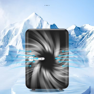 Mini-réfrigérateur avec congélateur noir pour usage extérieur et automobile, appareil de refroidissement portable - Product Image 3