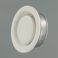 Diffuseur d'air ultrasonique en métal blanc NEV, diffuseur d'air rond, valve d'air en métal