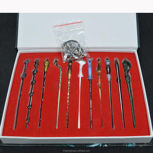 Portachiavi in Metallo con Ciondolo a Forma di Baguette, Accessorio Cosplay di <span class=keywords><strong>Harry</strong></span> <span class=keywords><strong>Potter</strong></span>, Giocattolo da Collezione per Bambini - Product Image 3