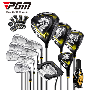 Pgm Mtg050 Ensemble complet de clubs de golf personnalisés noirs pour droitiers, thème Zodiaque Chinois, avec fers en graphite et acier, flex R, sac et logo Mtg050 - Product Image 1