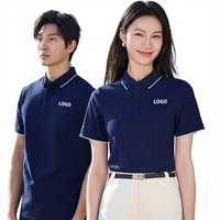 Kaos Kerja Kustom 230gsm 60s Katun Amonia Cair Lengan Pendek Solid Ice-cool Bernapas, Seragam Staf Perusahaan