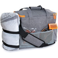 Robuste Multifunktionale Haustier-Reisetasche mit 2 Schüsseln, OEM Anpassbare Mittelgroße und Große Hundetasche mit Futterfach für Reisen