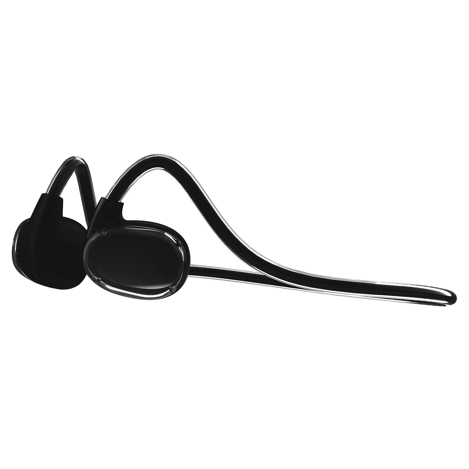 Earphone Bluetooth 5.3 nirkabel, headphone konduksi udara dengan mikrofon untuk komputer ponsel