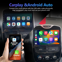 Meihua 10 pouces 8 cœurs 1280*720 Android Auto Carplay QLED/IPS/2K unité principale d'écran tactile pour RENAULT CLIO 2015-2018