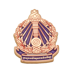 Broche de Metal de Alta Calidad del Fabricante, Insignia de Camboya, Educación Juvenil, Deporte Escolar, Libro del Conocimiento, Pin Personalizado de Esmalte Suave y Duro - Product Image 1