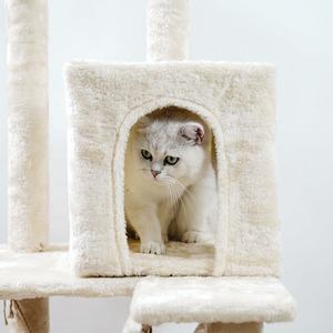 Pohon Kucing Memanjat Besar Kayu Mewah Tempat Cakar Pohon Kucing Menara Kondominium - Product Image 6