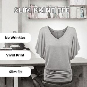 Camiseta corta femenina de lino y elastano, transpirable, de corte ajustado, precio accesible, lavable, fabricada en Vietnam y empaquetada. - Product Image 2