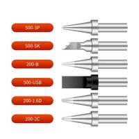 Prix usine 500 série pointes de fer à souder en cuivre portables personnalisées 205/205H Station de soudage sans plomb P/K/B/Usb/C/D soudage