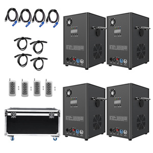 4pcs Aluminum Flight Case Wireless Remote 700W DMX512 2CH Electric Cold Spark Fountain Machine Stage Wedding Suitable Sparkler