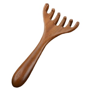 Peigne de massage pour la tête en bois de santal 10-15 cm, outil de soin des cheveux en bois pour la thérapie des méridiens du cuir chevelu - Product Image 5