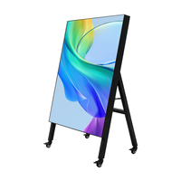 Afficheur numérique portable sur pied, écran publicitaire LED ultra-fin et mobile