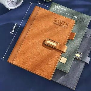 High Quality Diary Manufacturer Colorful PU Leather Notebook Planner Custom logo Business Notebook and Pen <b>Gift</b> <b>Set</b> Wholesale - Product Image 2