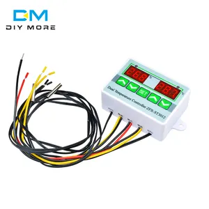 ST3012 Digital LED Dual Thermometer Temperature Controller AC 12V Microcomputer Regulator Sensor Control Meter