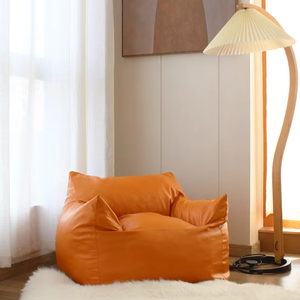 Lounge Single Living Room Small Tatami Detachable <strong>Jumbo</strong> Pu Leather Lazy <strong>Bean</strong> <strong>Bag</strong> Cover Small Soft Kids Sofa Chair for Kids - Product Image 2