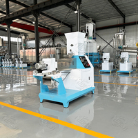 Machine de fabrication de granulés d'aliments pour crevettes aquatiques, extrudeuse flottante de différentes tailles d'aliments pour poissons, machine à nourriture pour chats et chiens