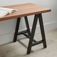 Bureau en bois contreplaqué Soho à prix abordable pour le jeu, l'étude et le travail – Station de travail pliable de style européen mini pour loft