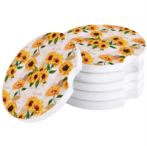 Posavasos absorbente para el Interior del coche, accesorio bonito para bebidas, 3 en - Product Image 1