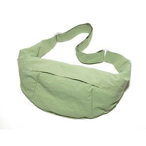 Japanese Style Women's Chest Bag Beige Single Strap Zipper Closure Portable Everyday Outfits - Product Image 5