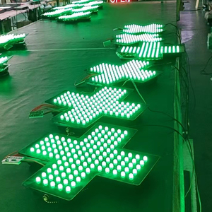 Señal cruzada <span class=keywords><strong>LED</strong></span> DC12V de bajo voltaje y baja potencia de 30CM para colgar en interiores para farmacias y tiendas minoristas para publicidad de Metro - Product Image 4