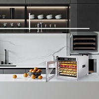 Déshydrateur alimentaire en acier inoxydable, nouveau style, 8 étages, pour légumes, fruits, viande