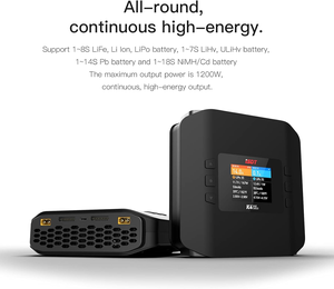เครื่องชาร์จแบตเตอรี่ K4ความสมดุล1-8S AC 400W 600Wx2วัสดุ ABS อัจฉริยะความเร็วสูง12-24V โดรนแข่งขัน - Product Image 3