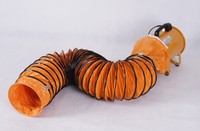 Tuyau de ventilation minier flexible en PVC renforcé de 16 pouces 10 m Tuyau de ventilation minier en bâche