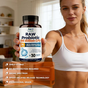 Raw Probiotics Powder Supplement With Prebiotic Probiotics 100 Billion CFU 34 and Digestive Enzymes <strong>Probiotic</strong> <strong>Capsule</strong> - Product Image 5