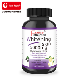 ผู้ผลิตอาหารเสริมไวท์เทนนิ่งผิวที่ดีที่สุดแบบฉลากส่วนตัว สารต้านอนุมูลอิสระชะลอวัย บำรุงผิว 5000 มก. 60 แคปซูลไวท์เทนนิ่งผิวที่ดีที่สุด - Product Image 2