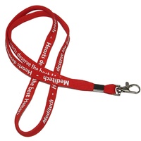2026 lanière tubulaire en polyester avec porte-badge de carte d'identité professeur cou corde PVC employé carte d'accès pochette lanière ronde