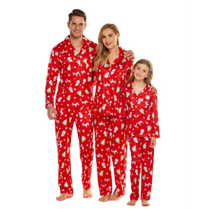 Pijamas de Satén para Parejas, Manga Larga, Estilo Familiar, para Otoño, con Cierre de Cordón, Tallas M-2XL, Oferta - Product Image 4