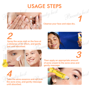 OEM/ODM Balance Anti Acne <b>Kit</b> 3pcs Repair Cream 50g Anti Acne Mist 100ml <b>Roll</b>-on Serum 15ml High Quality Anti Acne Skin Care Set - Product Image 3