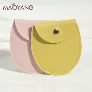 Sacchetti di Lusso in Pelle PU per Gioielli, Confezioni per <span class=keywords><strong>Orecchini</strong></span> e Collane, Buste in Camoscio con Chiusura a Bottone, Piccole Pochette per Cristalli - Product Image 4