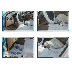 Housse de siège de voiture set <span class=keywords><strong>5</strong></span> en 1 Ensemble Propre Avion siège housse Jetable Housse de Siège En Plastique - Product Image 5