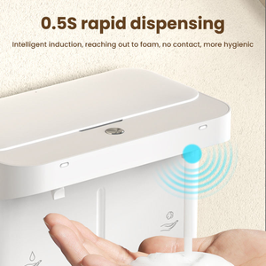Distributeur automatique de savon mousse et gel 2 en 1, sans contact, avec capteur intelligent, mural, distributeur de désinfectant pour les mains - Product Image 5