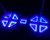 Carré octogonal personnalisé led scène de pole dance dj