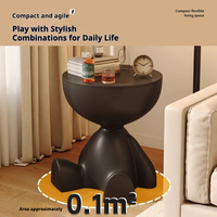 Table d'appoint compacte et mobile en acrylique, style nordique, avec tiroir de rangement, créative, pour chevet, canapé, chambre et balcon