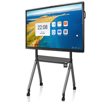 Tableau blanc interactif LCD 4K AWSTOUCH OEM/ODM de 110 pouces avec 20 points tactiles (stylo/doigt) pour les réunions