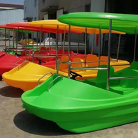 Bateau électrique en polyéthylène 7 personnes parc scénique bateau électrique parent-enfant parc aquatique bateau de loisirs